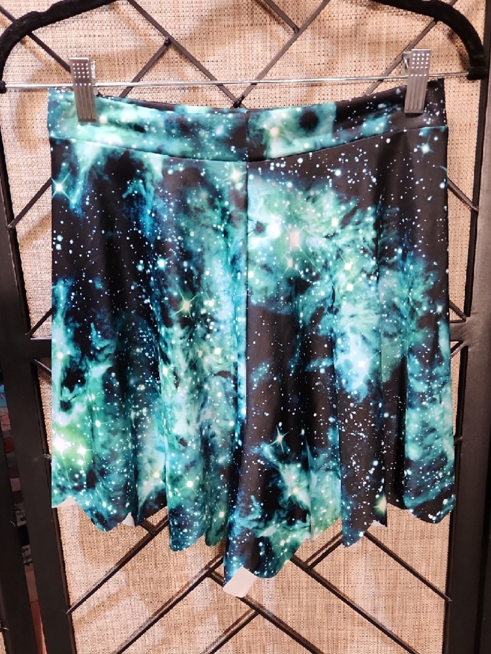 NWT BlackMilk Galaxy Emerald Scalloped Shorts